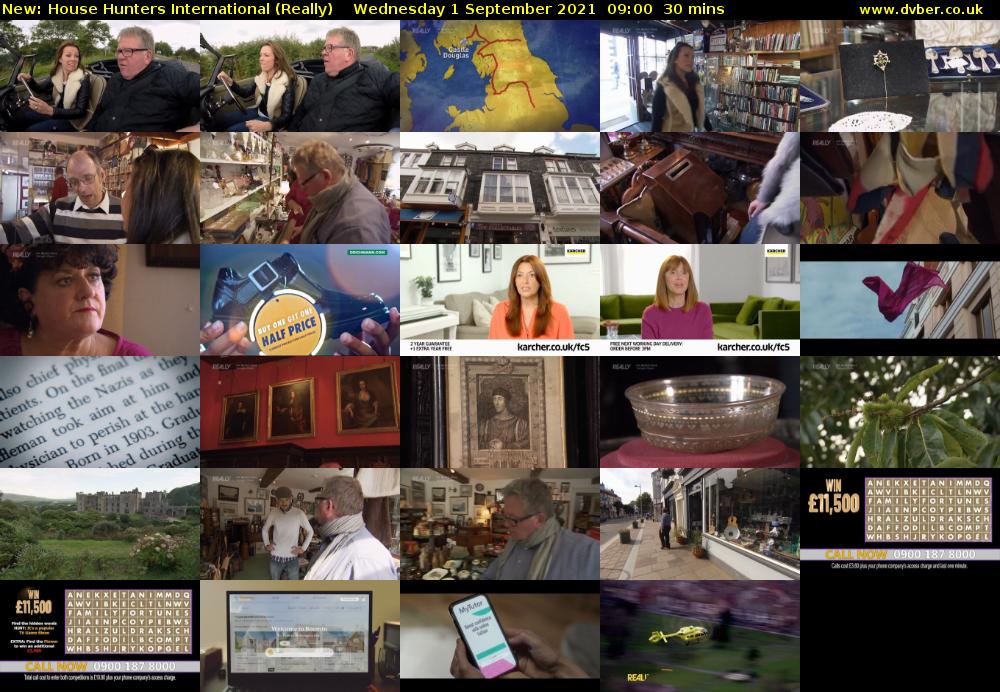 House Hunters International (Really) Wednesday 1 September 2021 10:00 - 10:30
