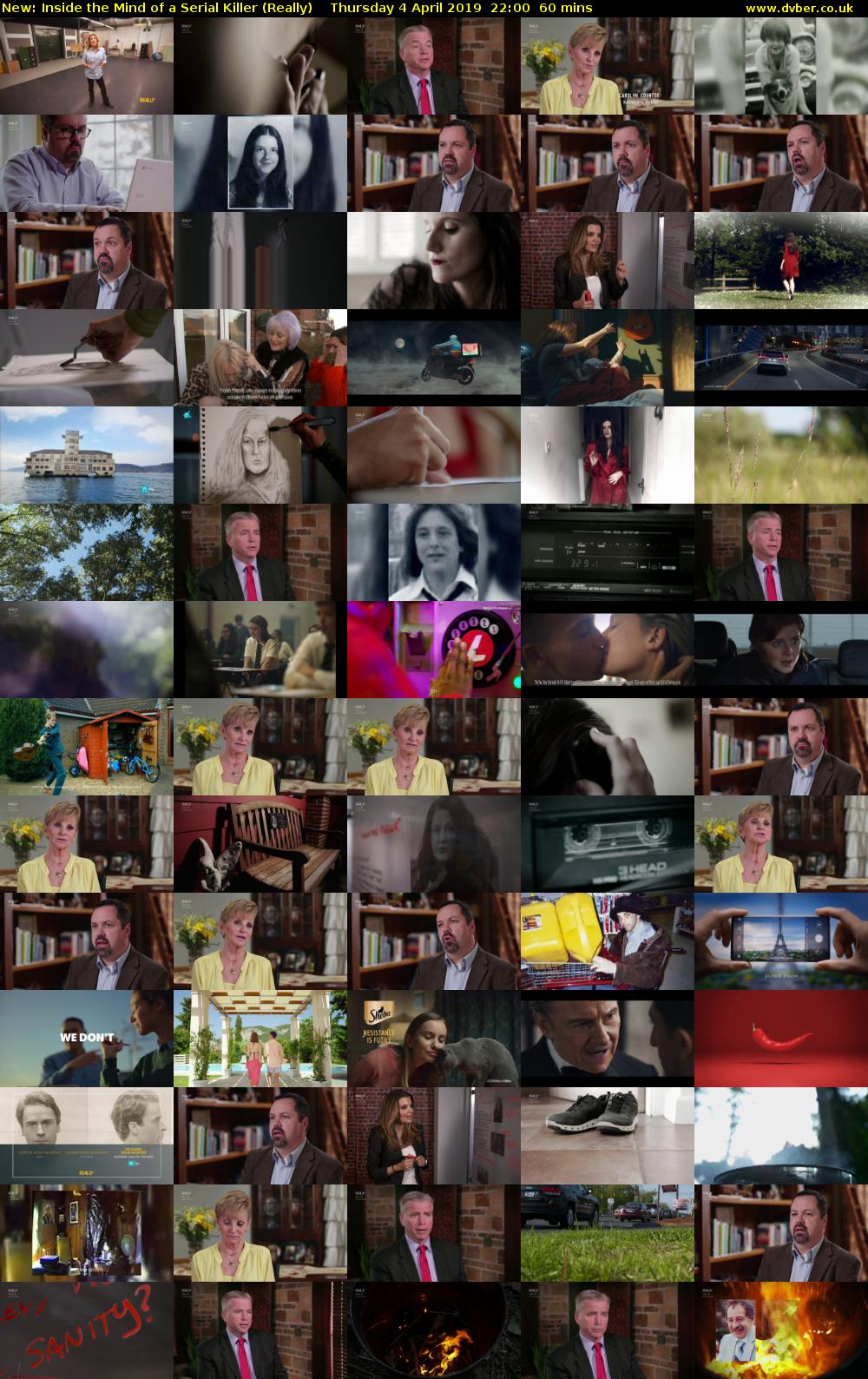 Inside the Mind of a Serial Killer (Really) Thursday 4 April 2019 22:00 - 23:00