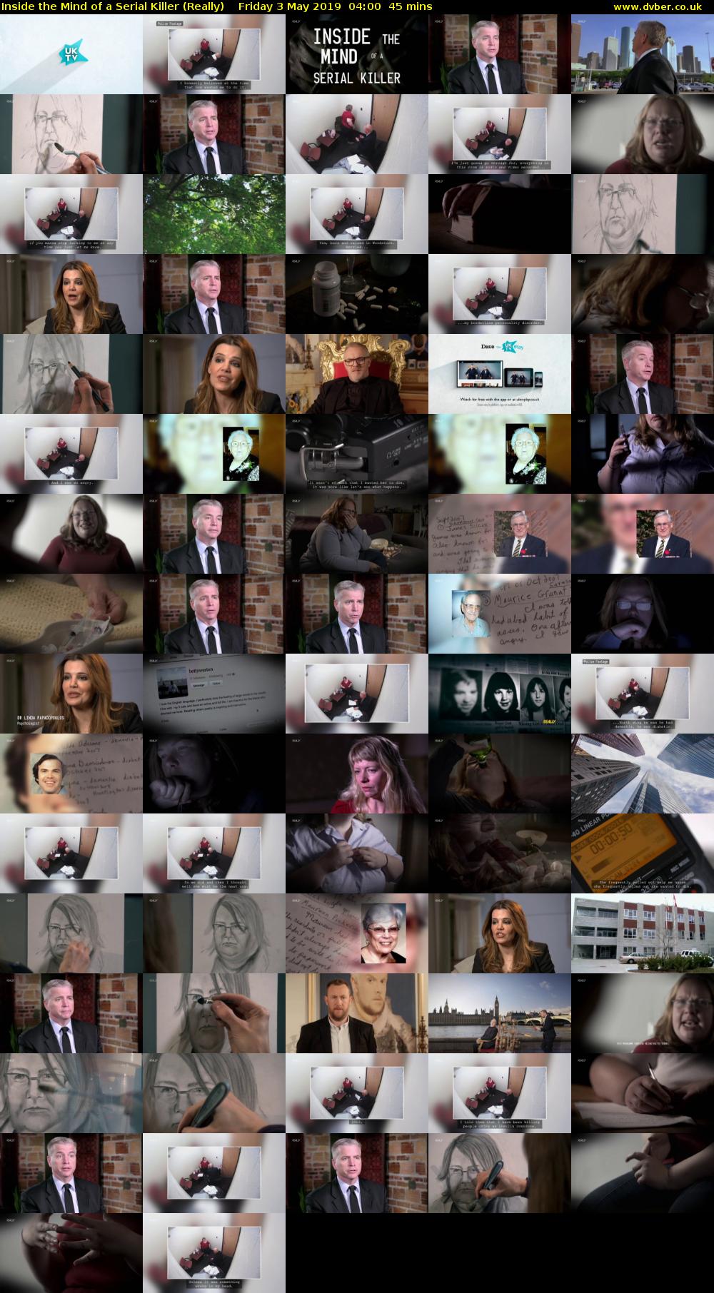 Inside the Mind of a Serial Killer (Really) Friday 3 May 2019 04:00 - 04:45