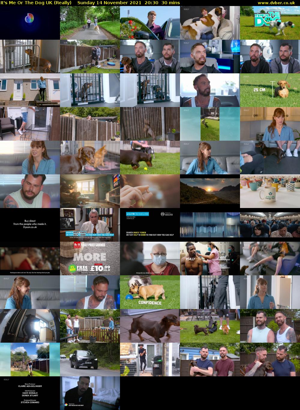 It's Me Or The Dog UK (Really) Sunday 14 November 2021 20:30 - 21:00