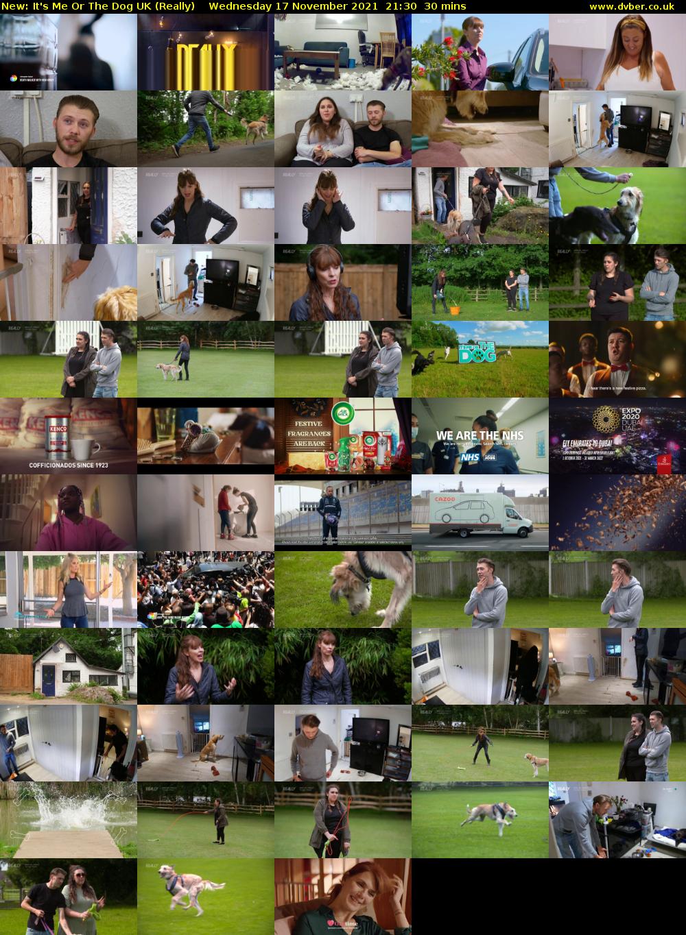 It's Me Or The Dog UK (Really) Wednesday 17 November 2021 21:30 - 22:00