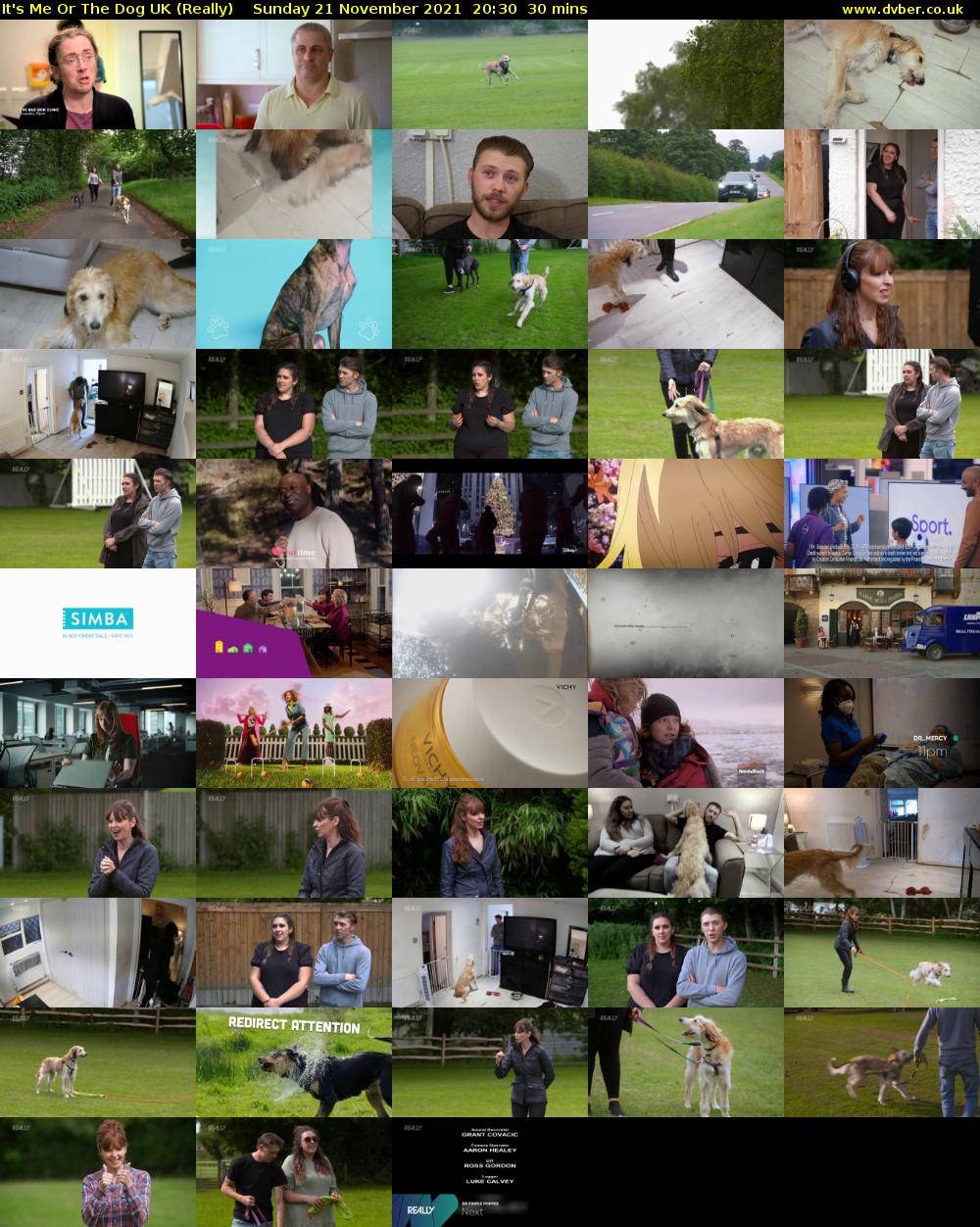 It's Me Or The Dog UK (Really) Sunday 21 November 2021 20:30 - 21:00