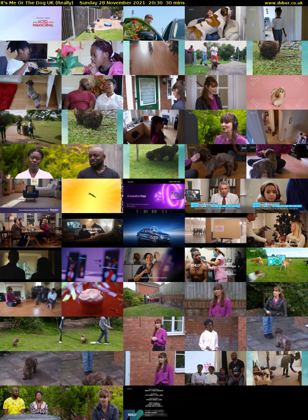 It's Me Or The Dog UK (Really) Sunday 28 November 2021 20:30 - 21:00