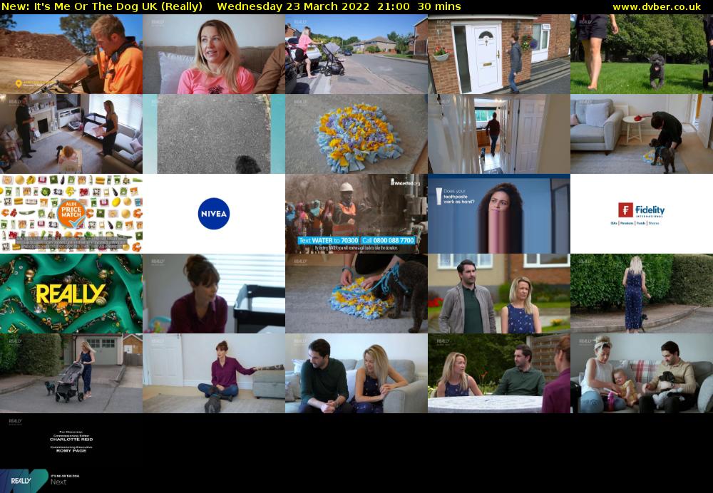 It's Me Or The Dog UK (Really) Wednesday 23 March 2022 21:00 - 21:30