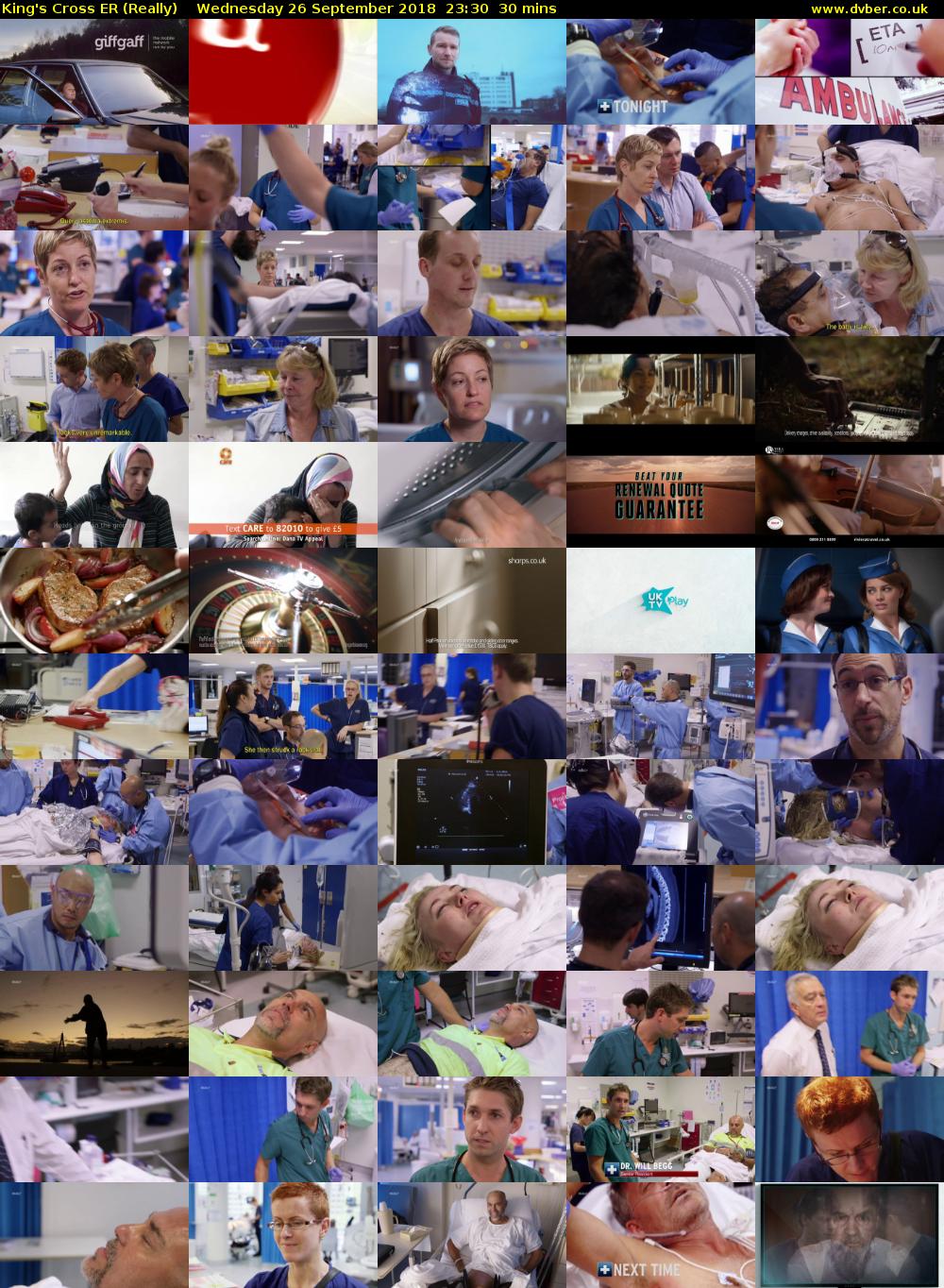 King's Cross ER (Really) Wednesday 26 September 2018 23:30 - 00:00