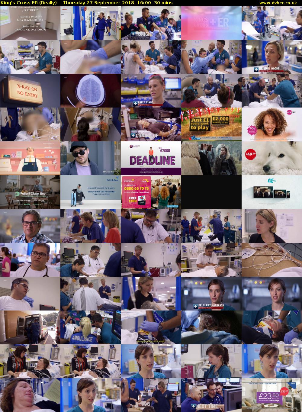 King's Cross ER (Really) Thursday 27 September 2018 16:00 - 16:30