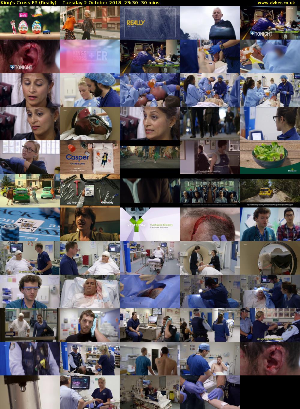 King's Cross ER (Really) Tuesday 2 October 2018 23:30 - 00:00