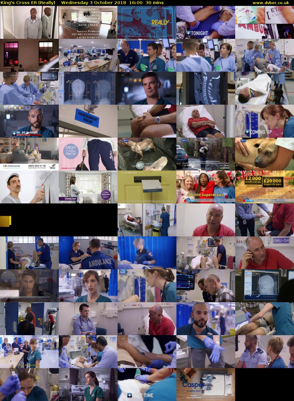 King's Cross ER (Really) Wednesday 3 October 2018 16:00 - 16:30