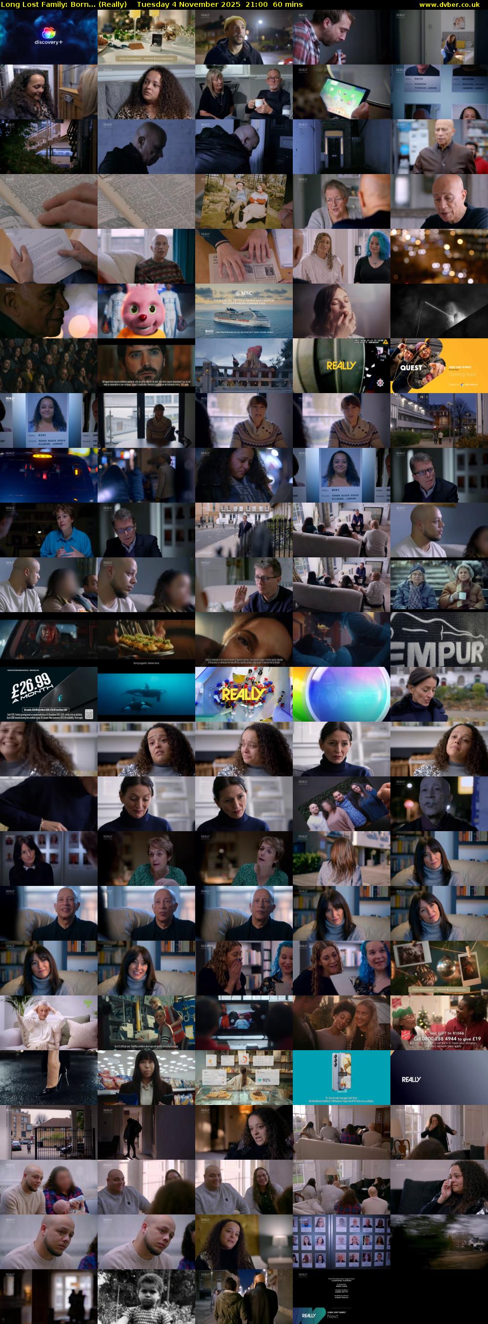 Long Lost Family: Born... (Really) Tuesday 4 November 2025 21:00 - 22:00