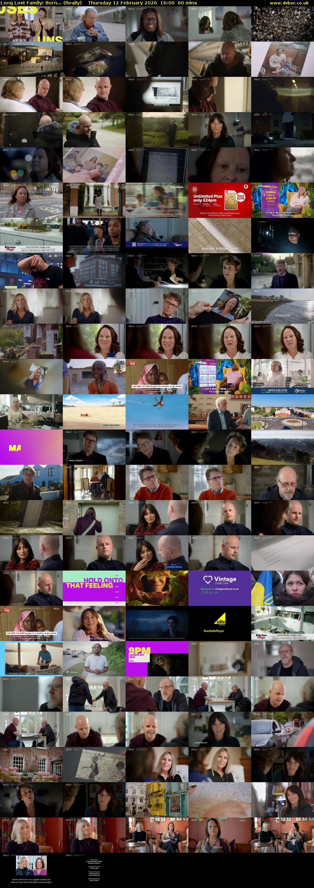 Long Lost Family: Born... (Really) Thursday 12 February 2026 16:00 - 17:00