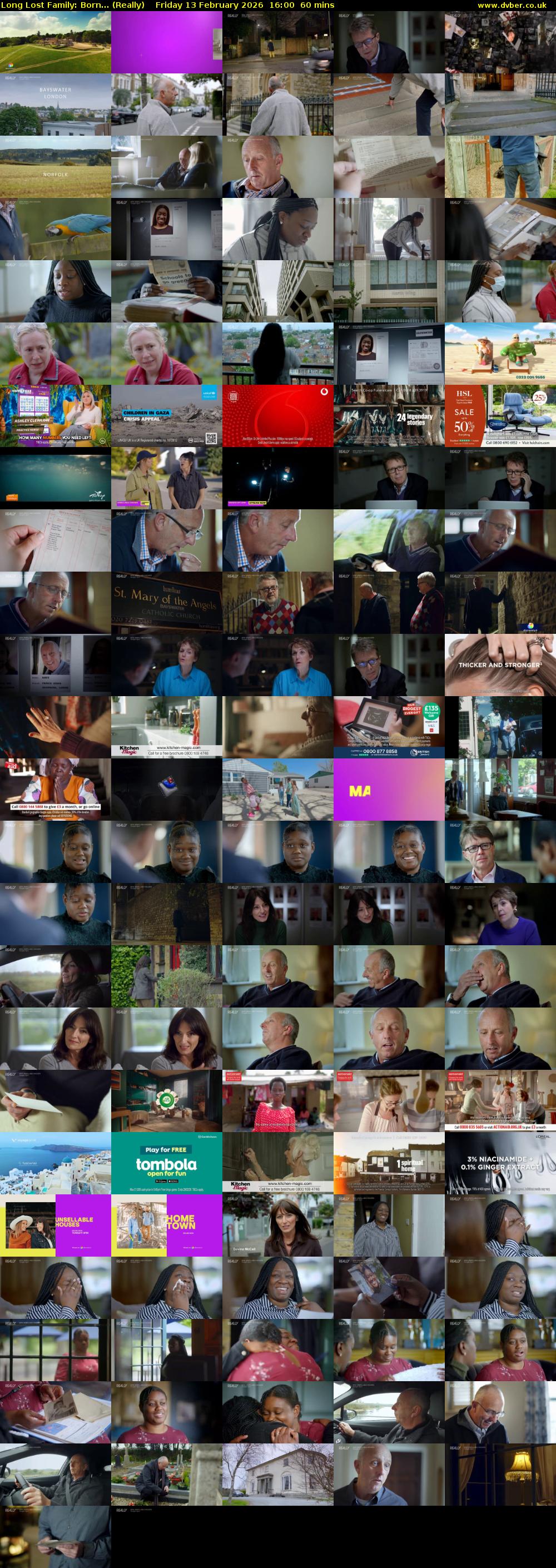 Long Lost Family: Born... (Really) Friday 13 February 2026 16:00 - 17:00