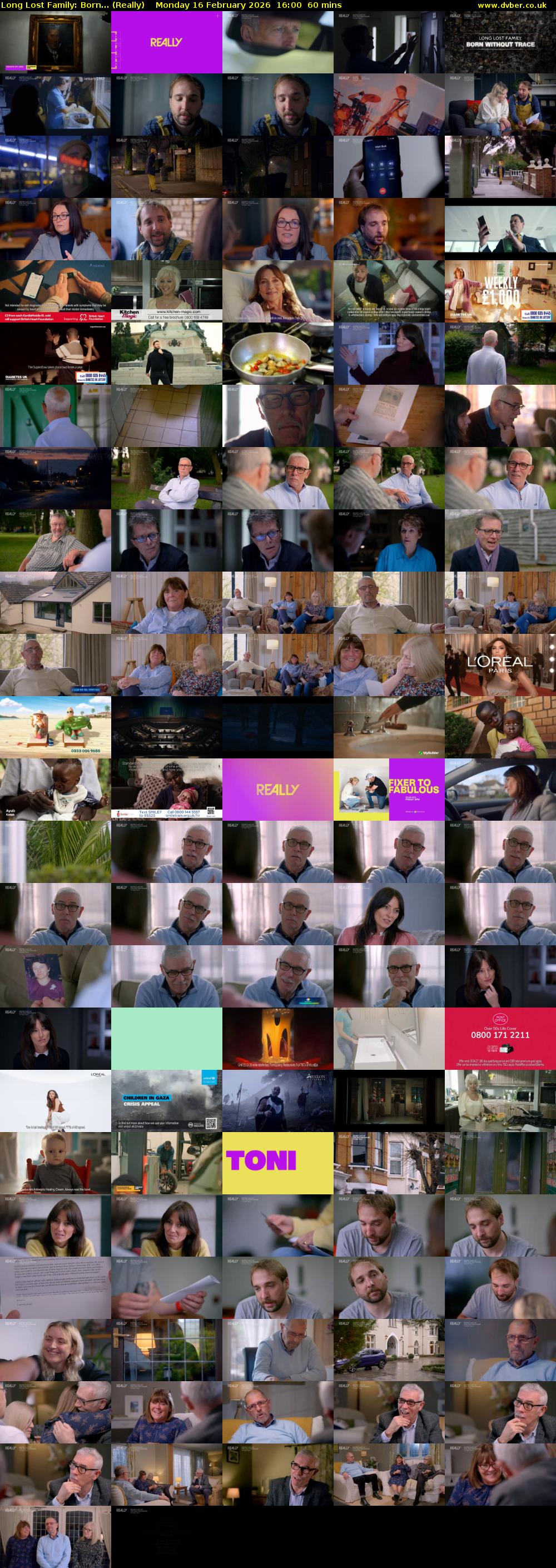 Long Lost Family: Born... (Really) Monday 16 February 2026 16:00 - 17:00