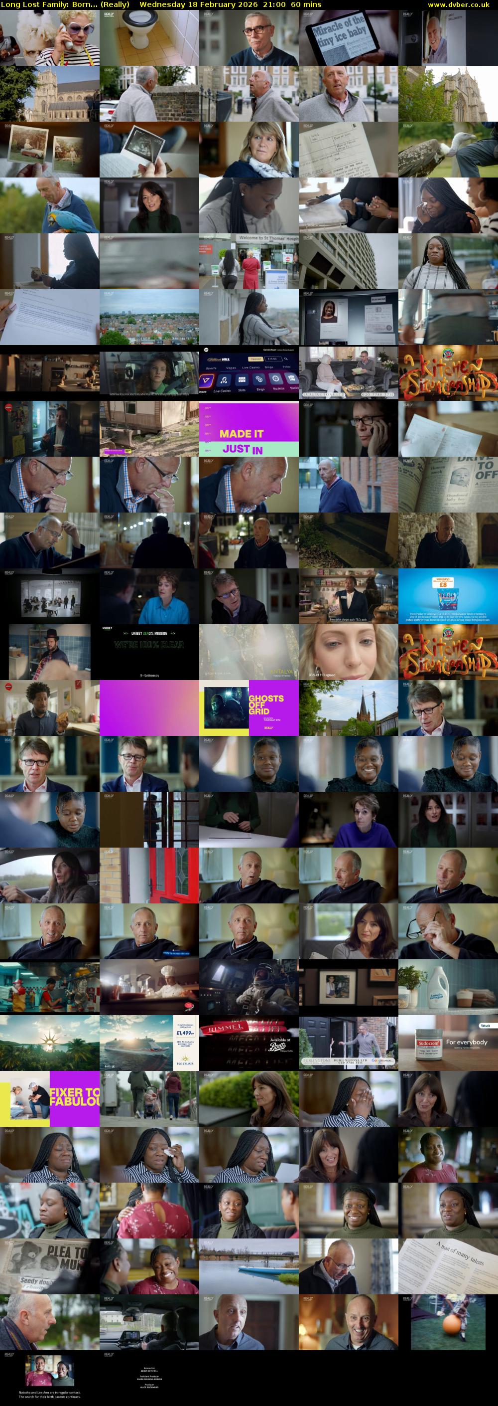 Long Lost Family: Born... (Really) Wednesday 18 February 2026 21:00 - 22:00