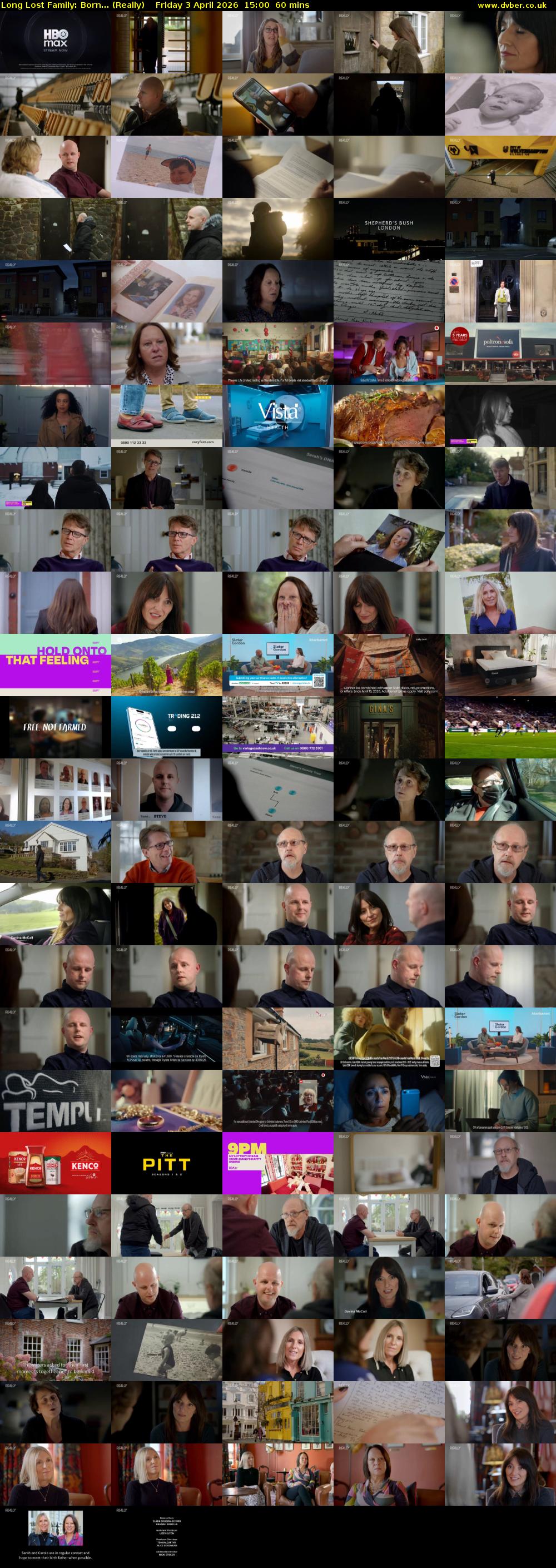 Long Lost Family: Born... (Really) Friday 3 April 2026 15:00 - 16:00
