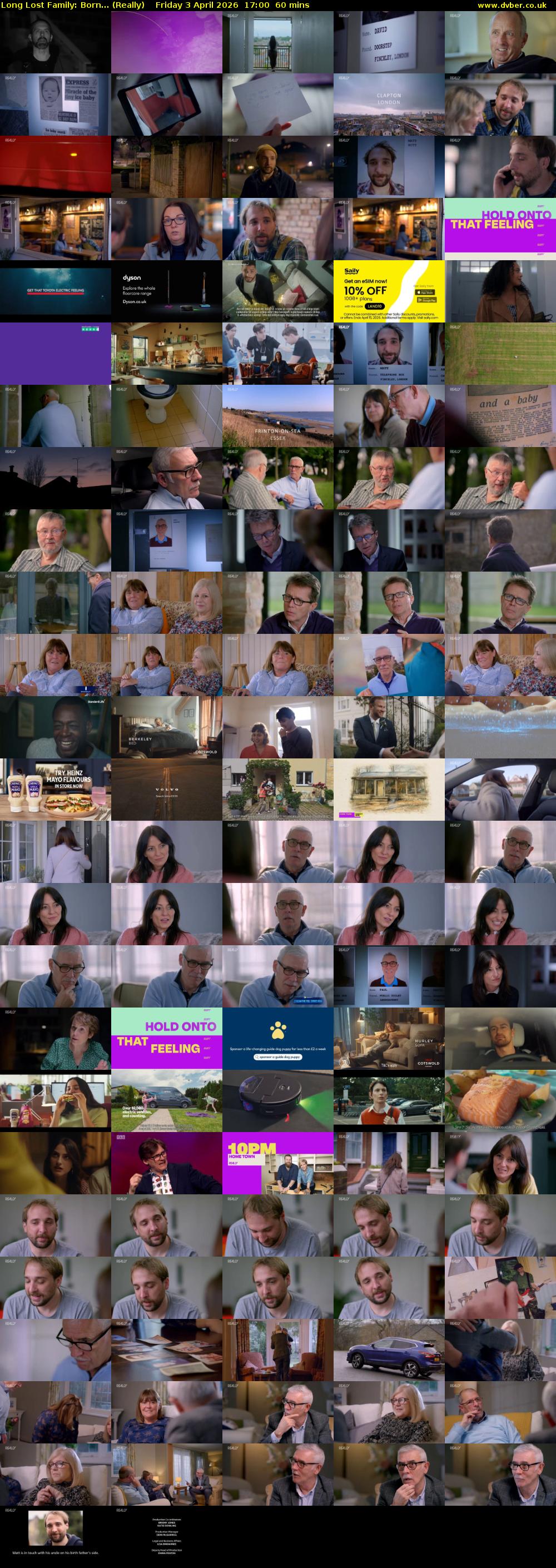 Long Lost Family: Born... (Really) Friday 3 April 2026 17:00 - 18:00