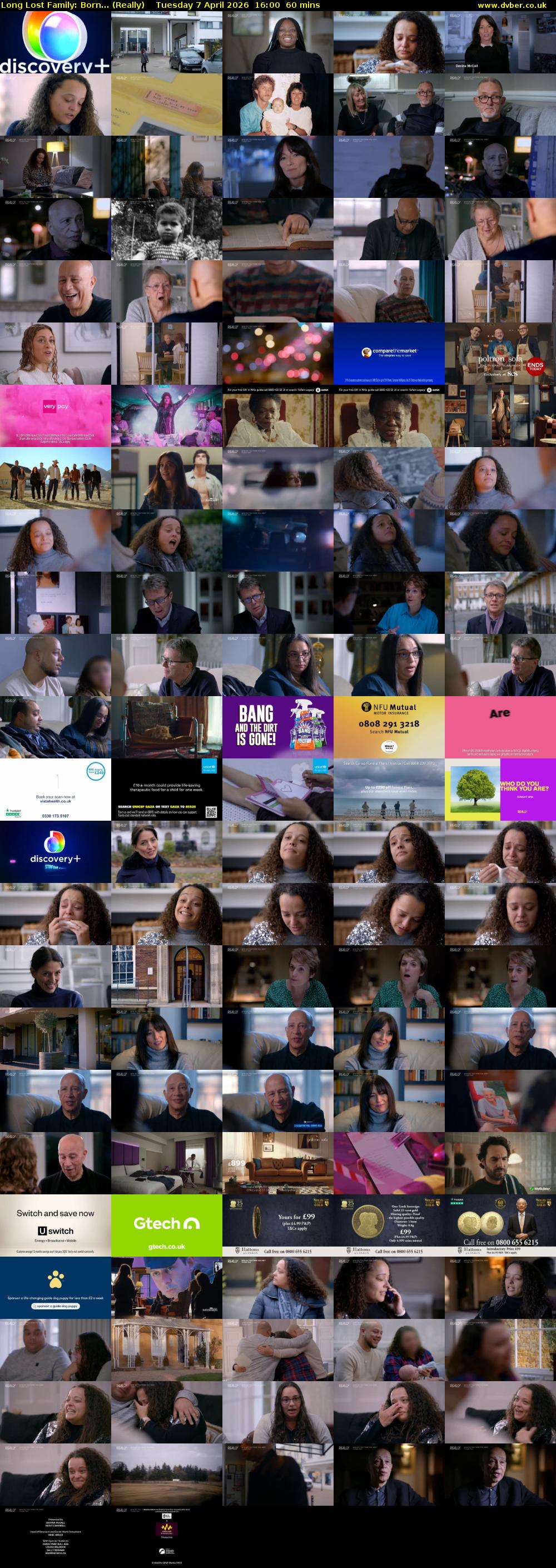 Long Lost Family: Born... (Really) Tuesday 7 April 2026 16:00 - 17:00