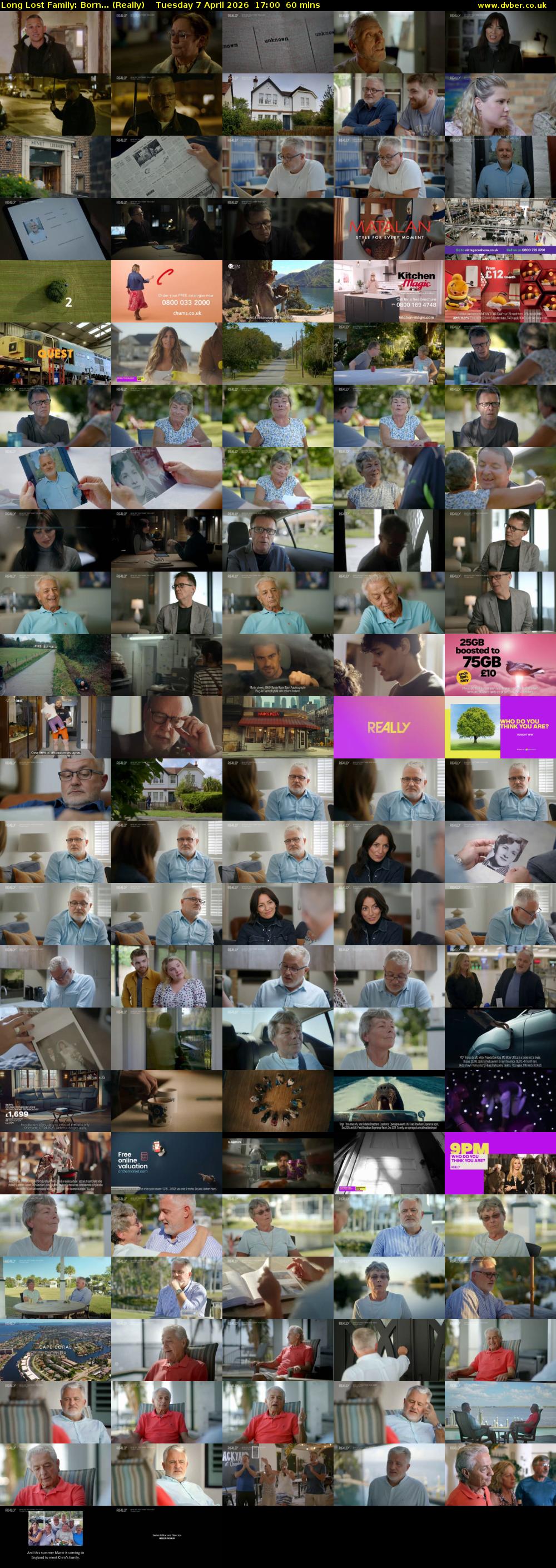 Long Lost Family: Born... (Really) Tuesday 7 April 2026 17:00 - 18:00