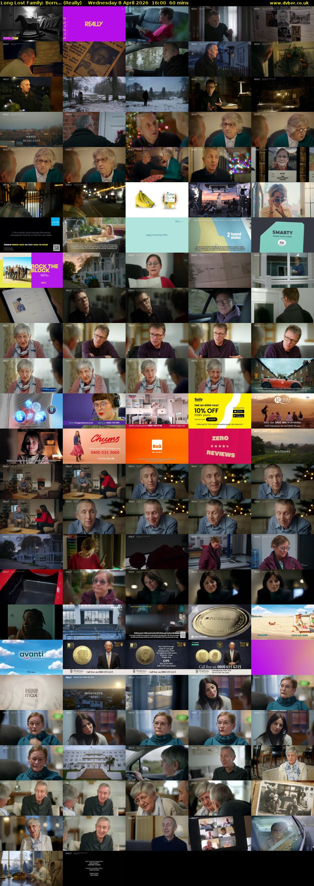 Long Lost Family: Born... (Really) Wednesday 8 April 2026 16:00 - 17:00