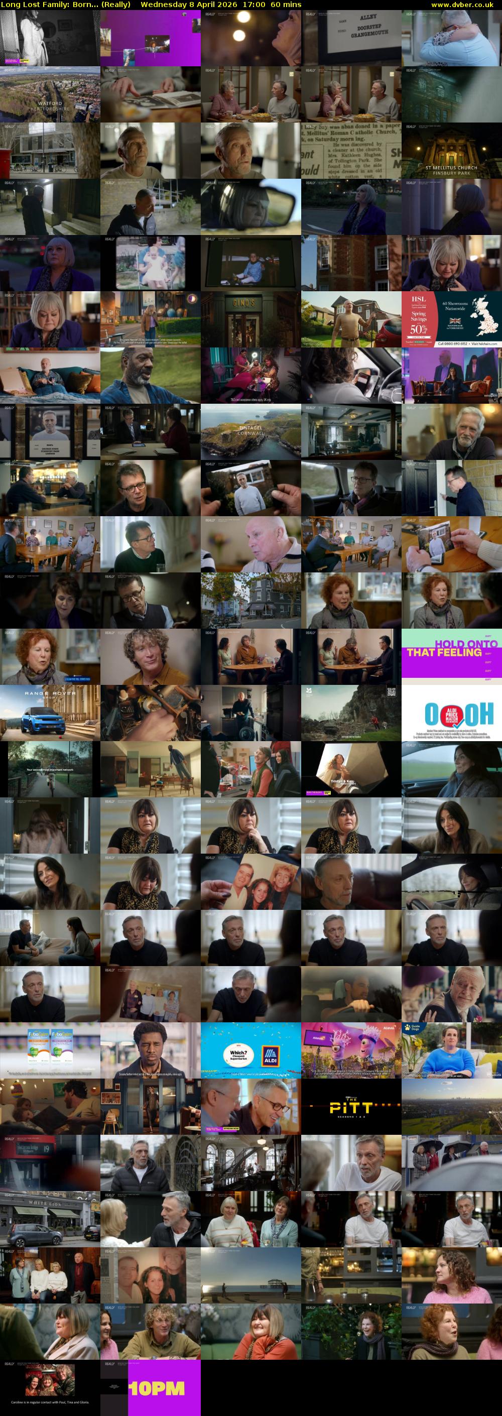 Long Lost Family: Born... (Really) Wednesday 8 April 2026 17:00 - 18:00