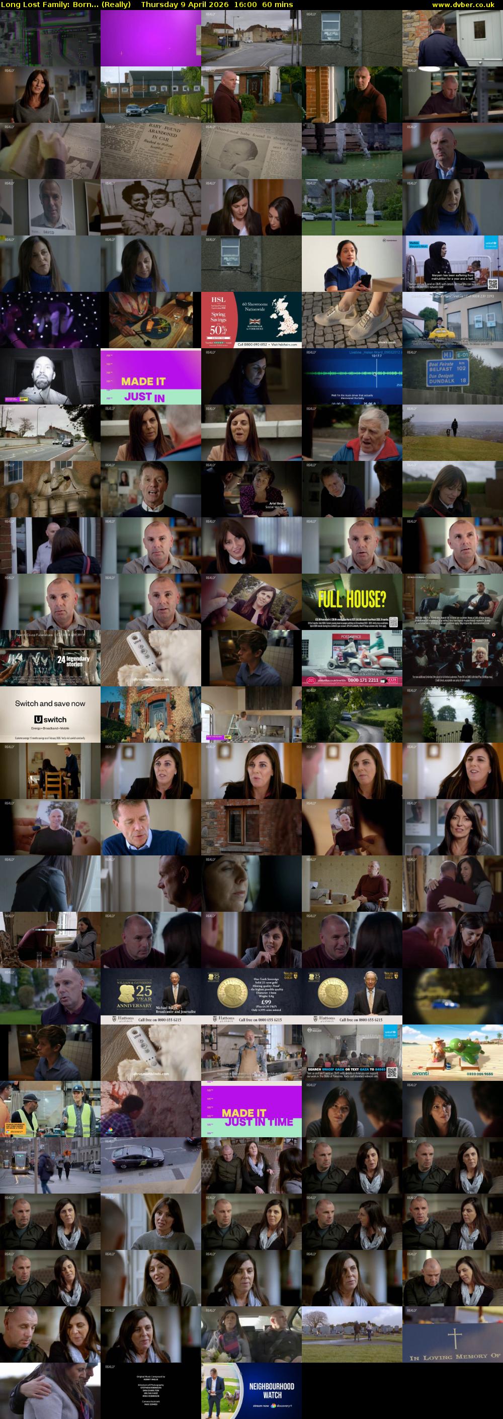 Long Lost Family: Born... (Really) Thursday 9 April 2026 16:00 - 17:00