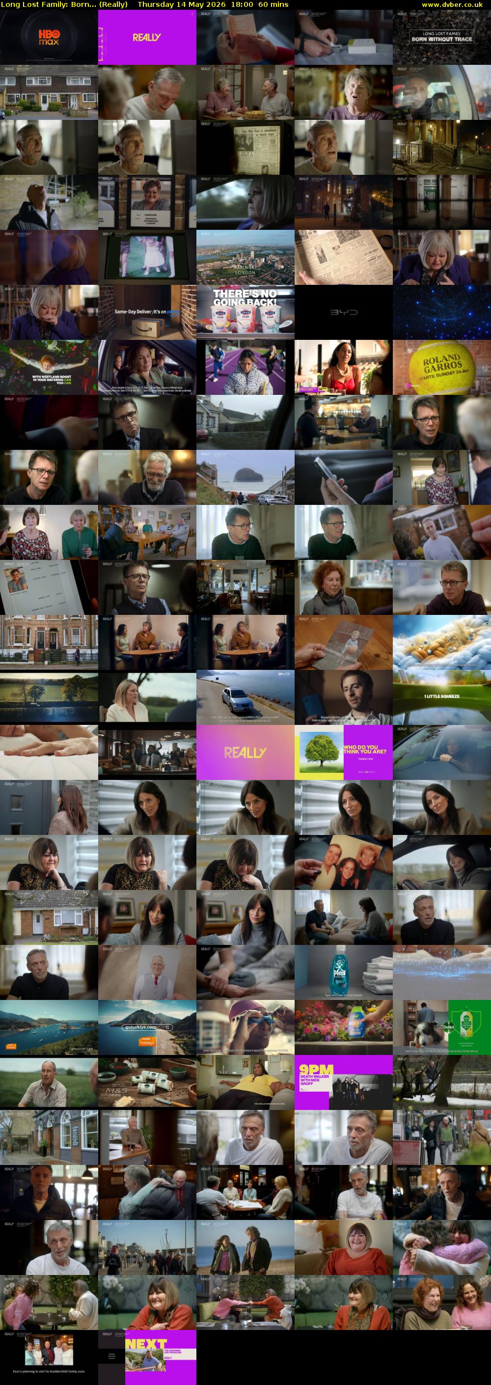 Long Lost Family: Born... (Really) Thursday 14 May 2026 18:00 - 19:00
