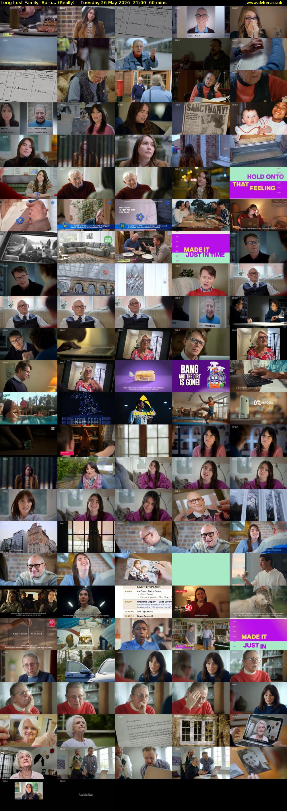 Long Lost Family: Born... (Really) Tuesday 26 May 2026 21:00 - 22:00