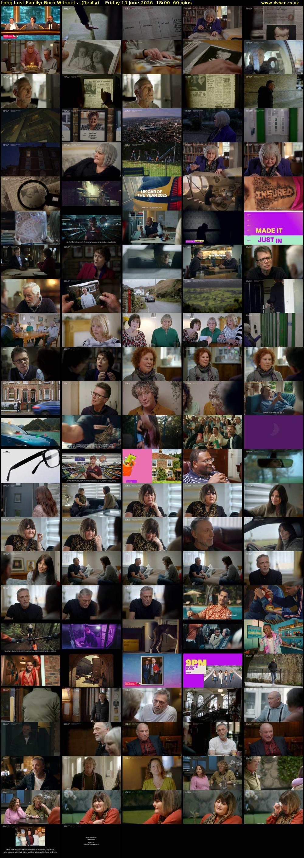 Long Lost Family: Born Without... (Really) Friday 19 June 2026 18:00 - 19:00