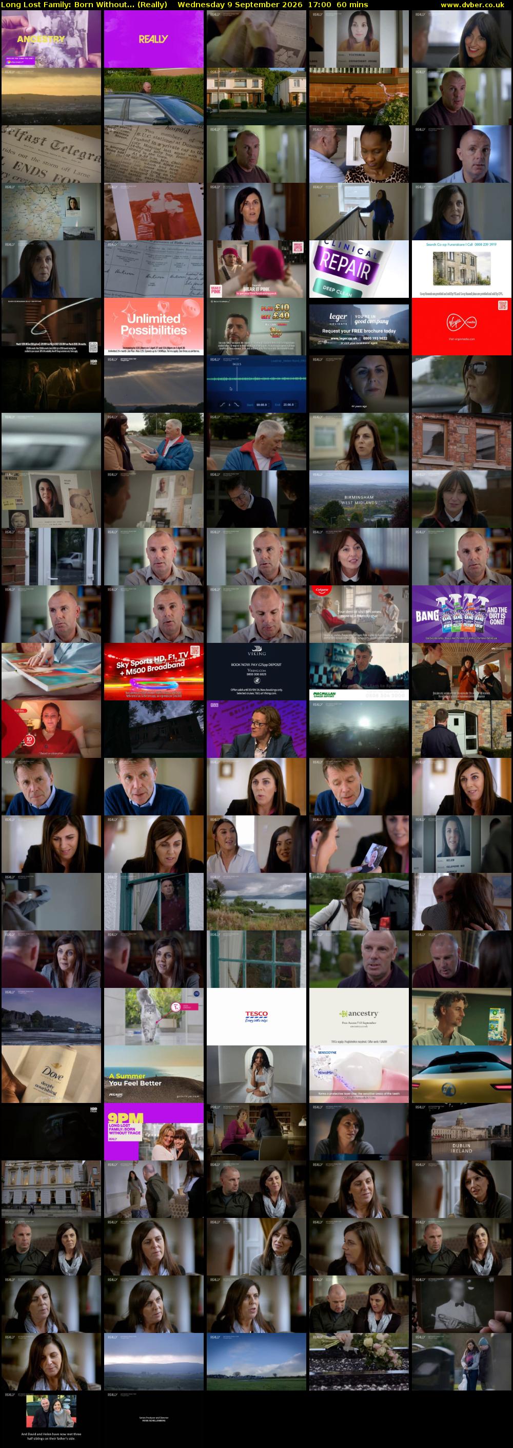 Long Lost Family: Born Without... (Really) Wednesday 9 September 2026 17:00 - 18:00