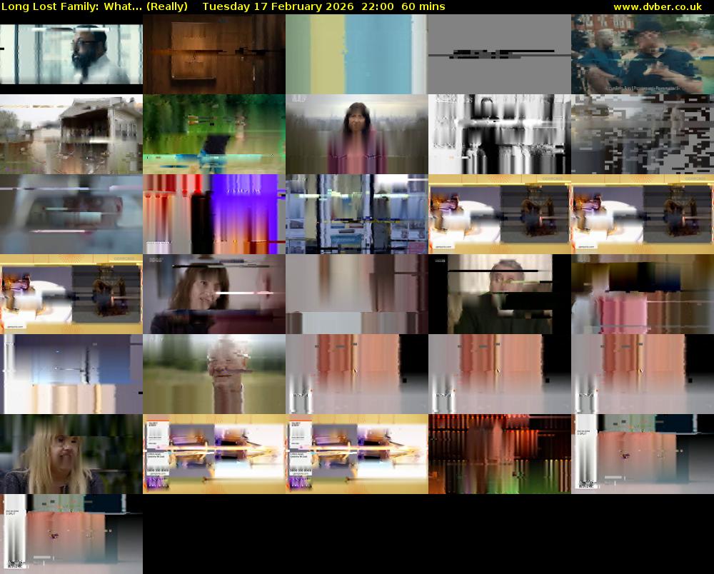 Long Lost Family: What... (Really) Tuesday 17 February 2026 22:00 - 23:00