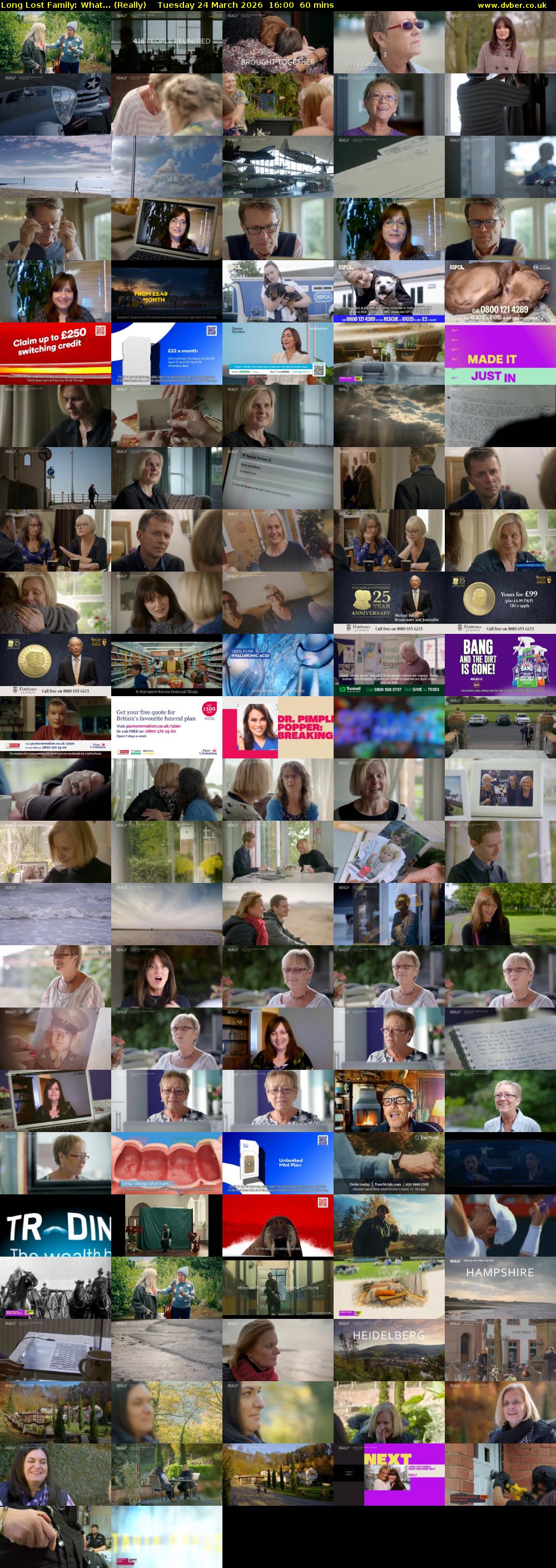 Long Lost Family: What... (Really) Tuesday 24 March 2026 16:00 - 17:00