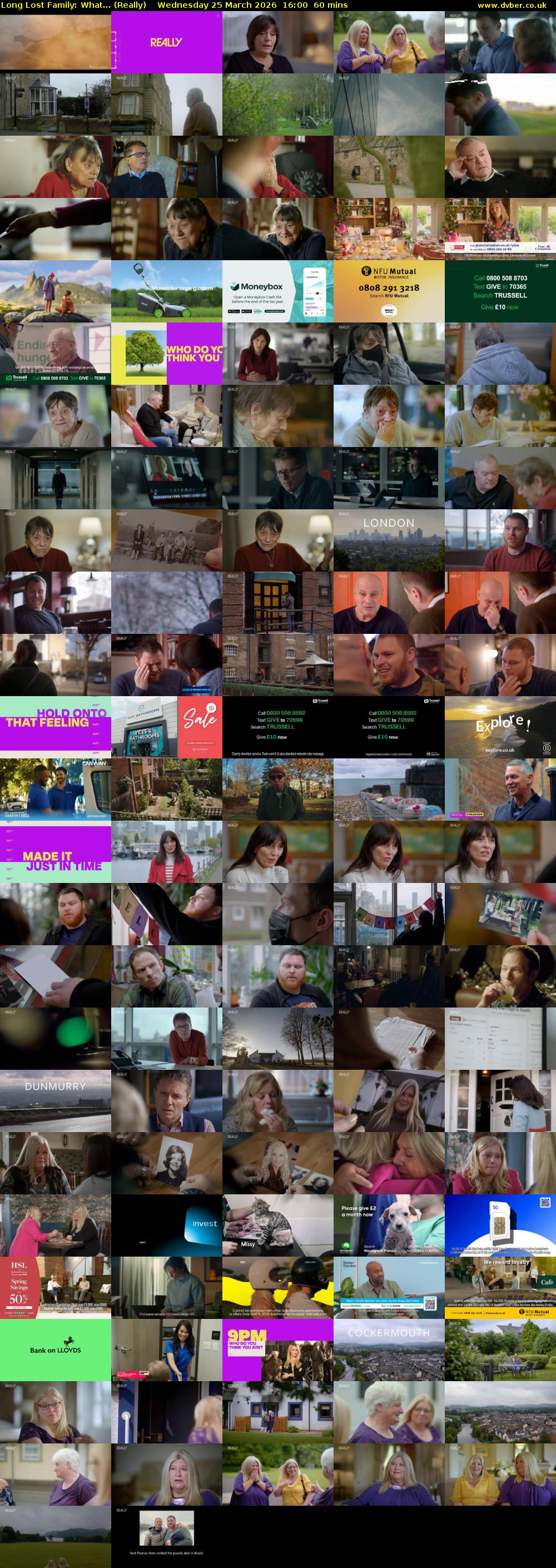 Long Lost Family: What... (Really) Wednesday 25 March 2026 16:00 - 17:00