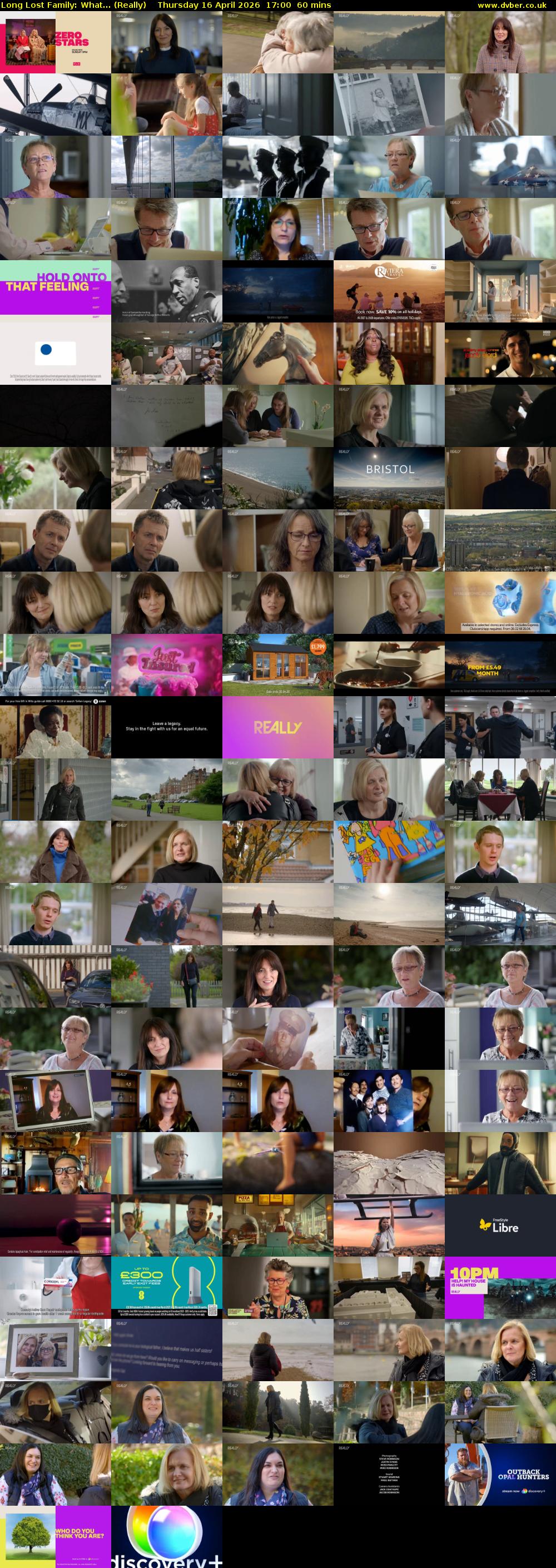 Long Lost Family: What... (Really) Thursday 16 April 2026 17:00 - 18:00