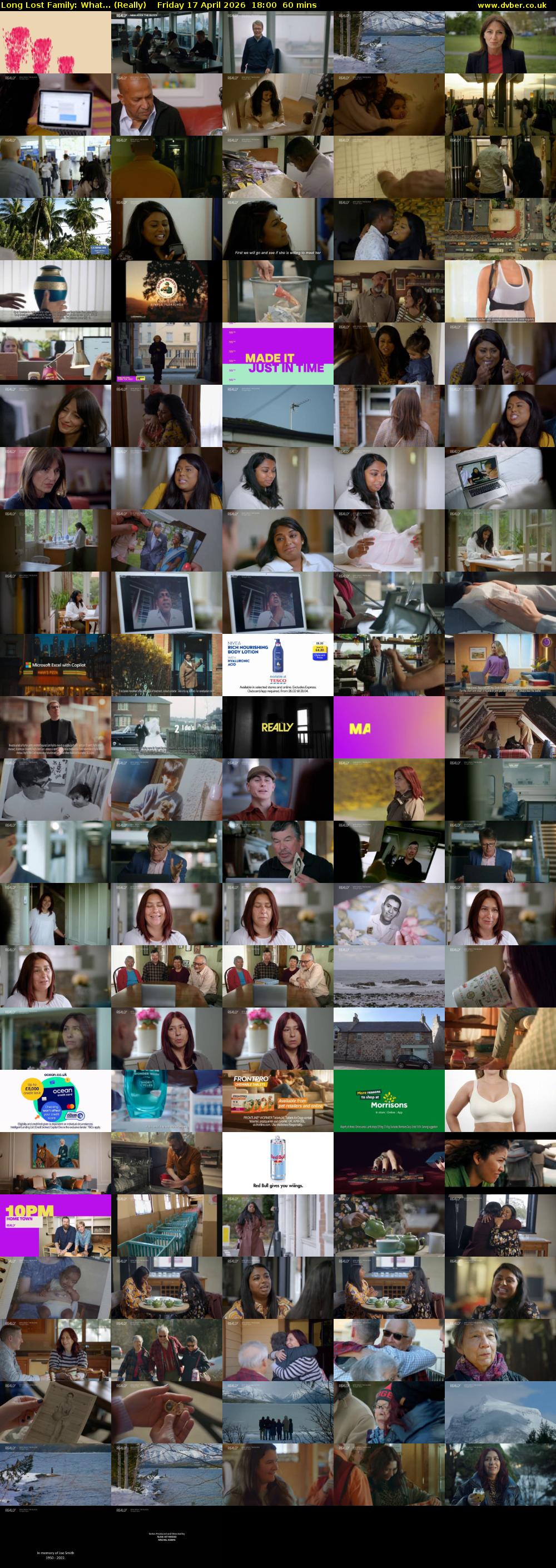 Long Lost Family: What... (Really) Friday 17 April 2026 18:00 - 19:00