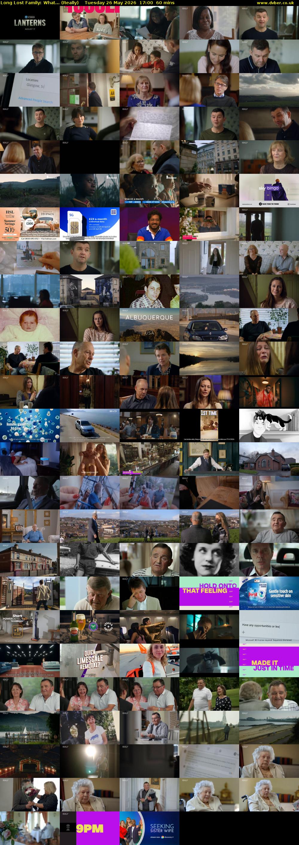 Long Lost Family: What... (Really) Tuesday 26 May 2026 17:00 - 18:00
