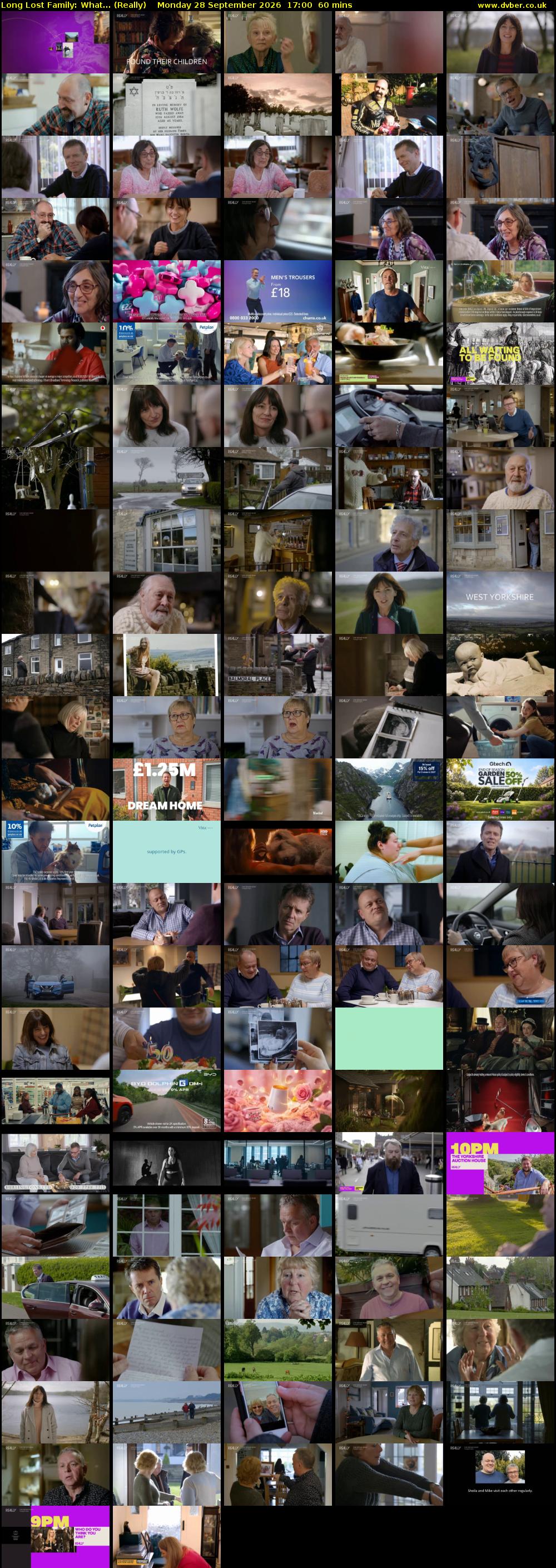 Long Lost Family: What... (Really) Monday 28 September 2026 17:00 - 18:00
