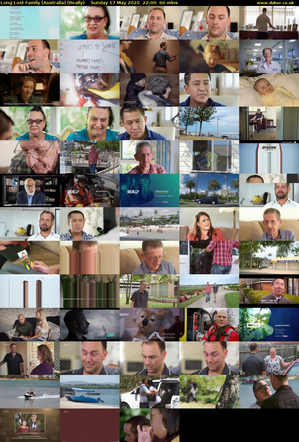 Long Lost Family (Australia) (Really) Sunday 17 May 2020 22:00 - 23:00
