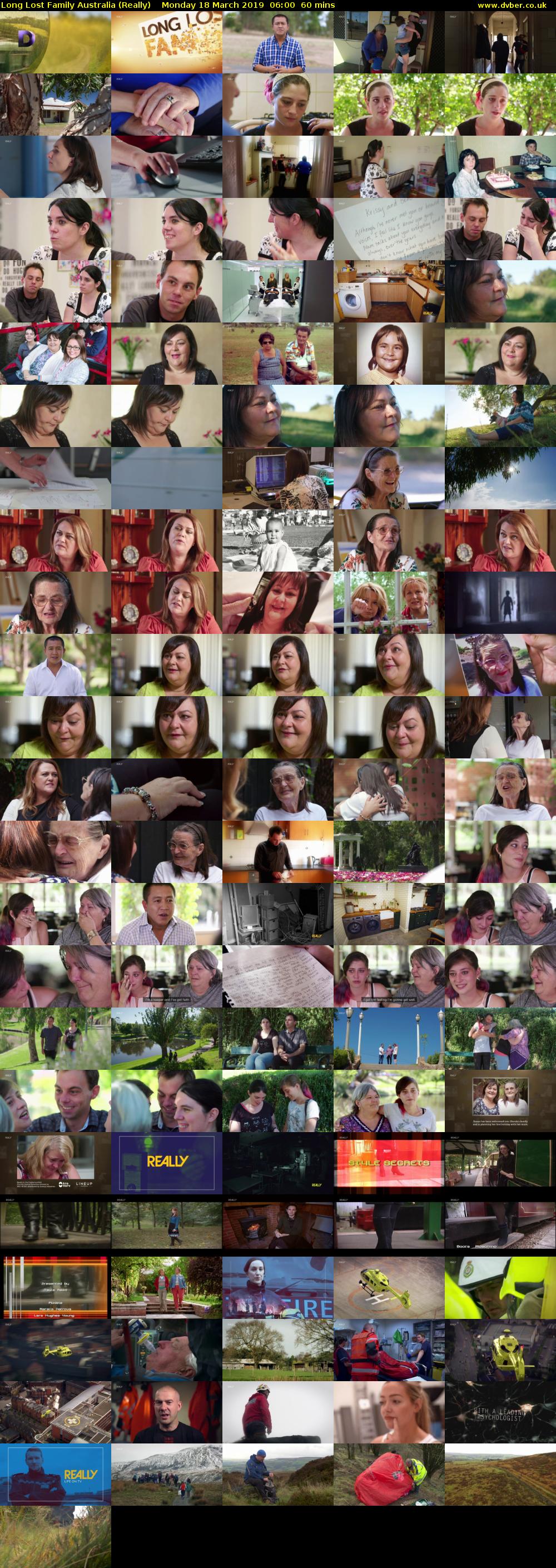 Long Lost Family Australia (Really) Monday 18 March 2019 06:00 - 07:00