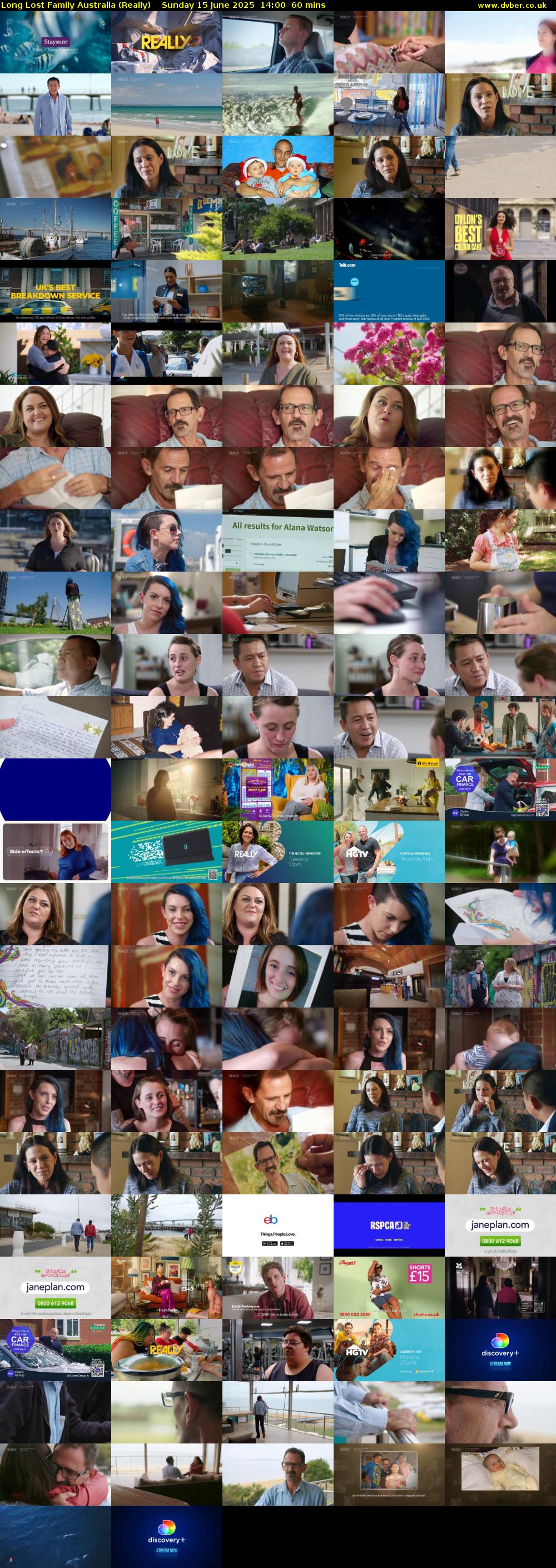 Long Lost Family Australia (Really) Sunday 15 June 2025 14:00 - 15:00