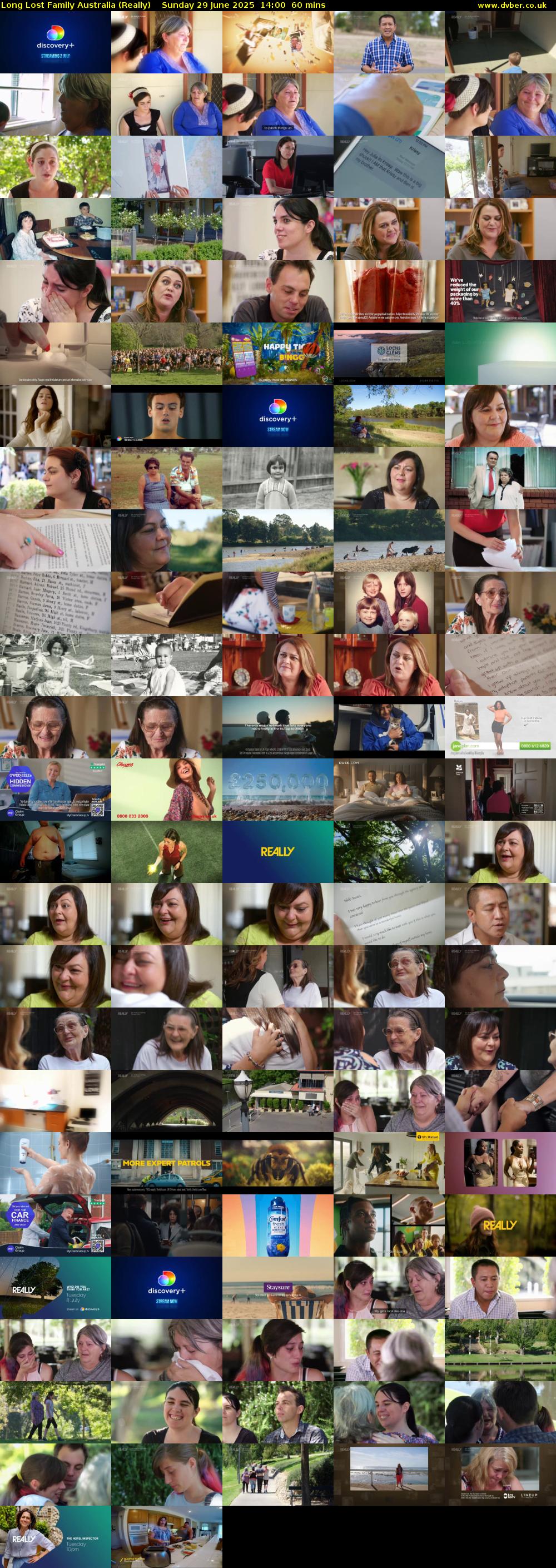 Long Lost Family Australia (Really) Sunday 29 June 2025 14:00 - 15:00
