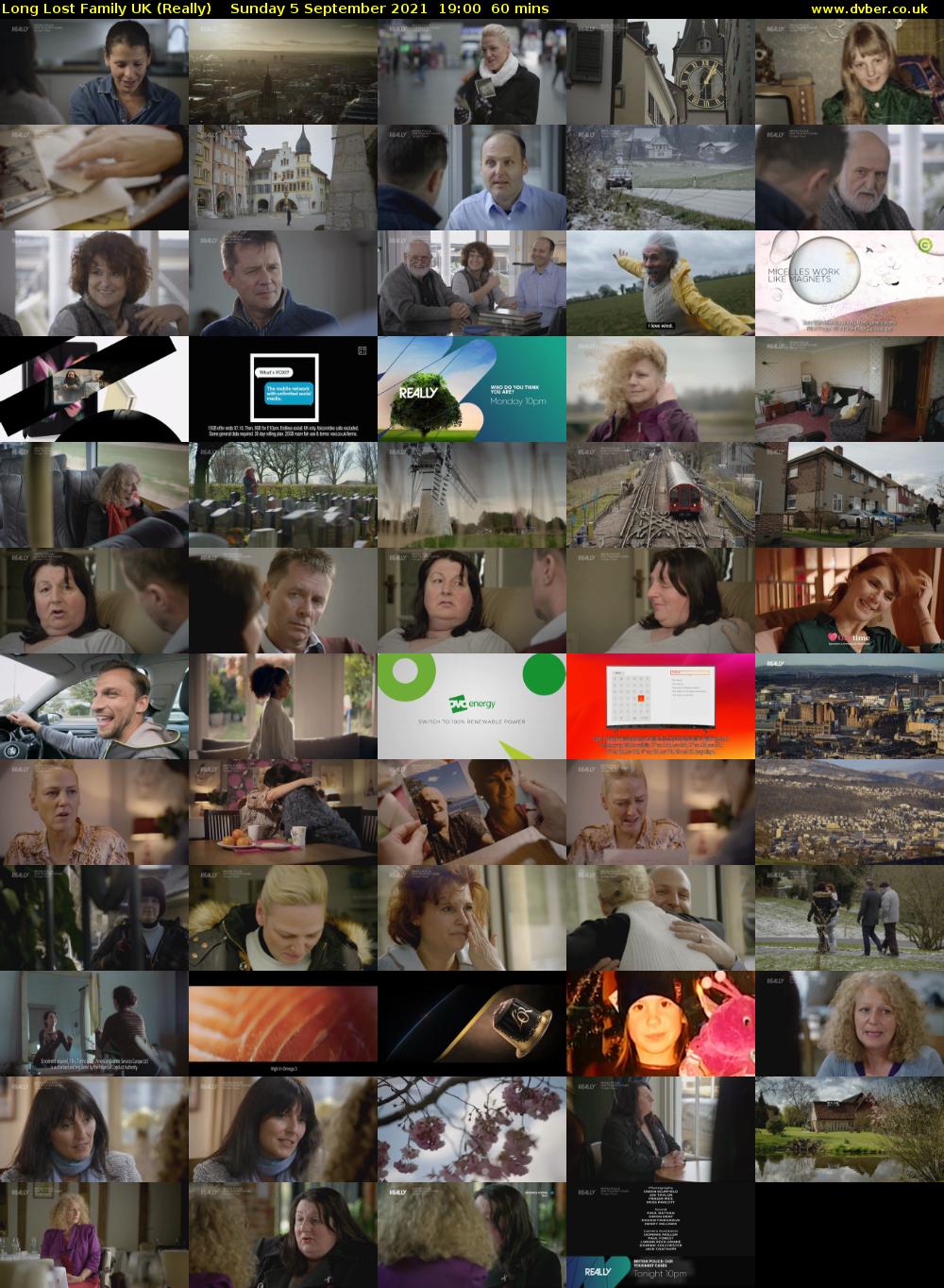 Long Lost Family UK (Really) Sunday 5 September 2021 20:00 - 21:00