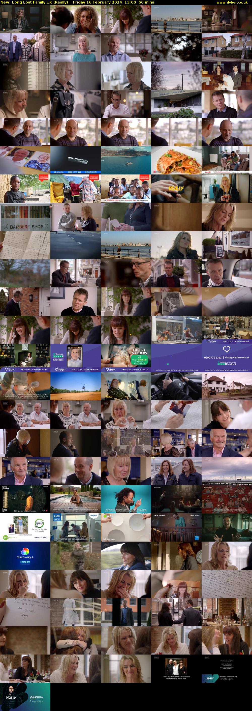 Long Lost Family UK (Really) Friday 16 February 2024 13:00 - 14:00