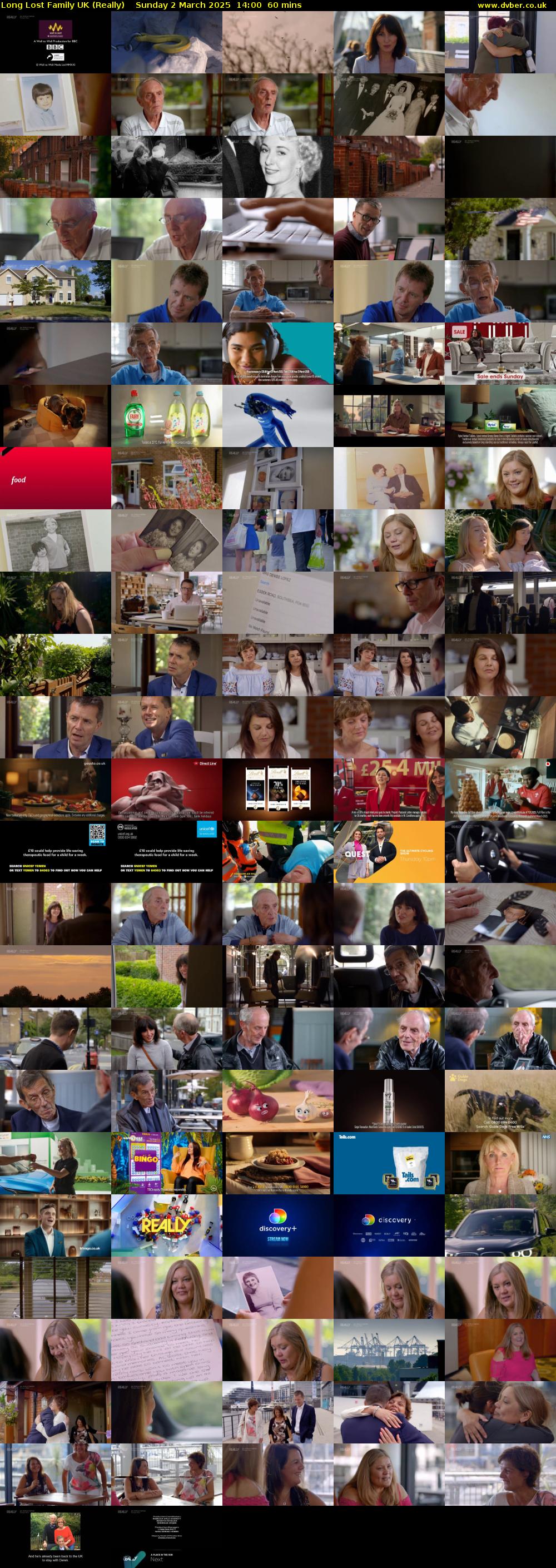 Long Lost Family UK (Really) Sunday 2 March 2025 14:00 - 15:00