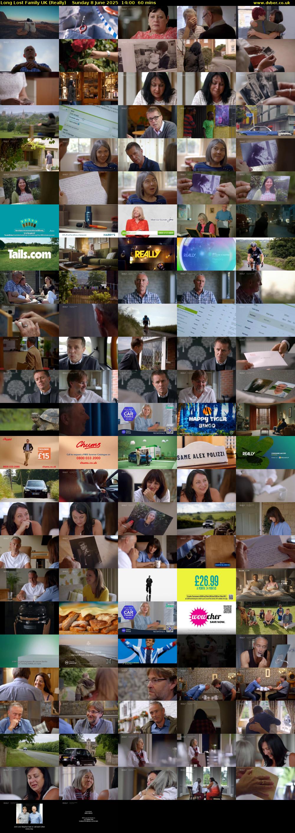 Long Lost Family UK (Really) Sunday 8 June 2025 14:00 - 15:00