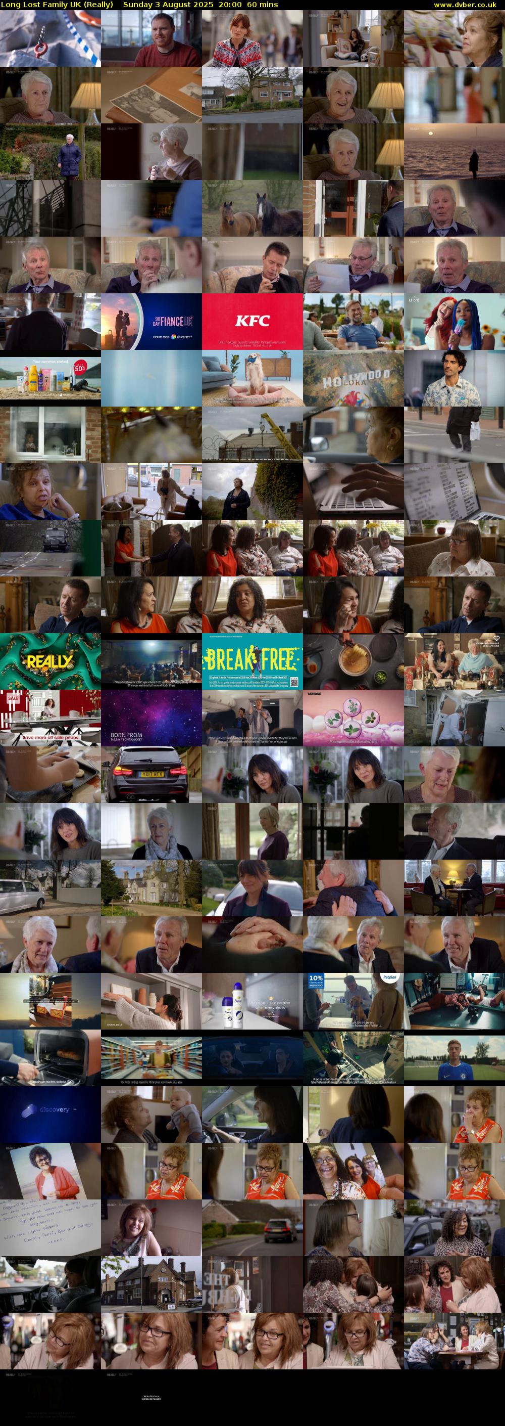 Long Lost Family UK (Really) Sunday 3 August 2025 20:00 - 21:00