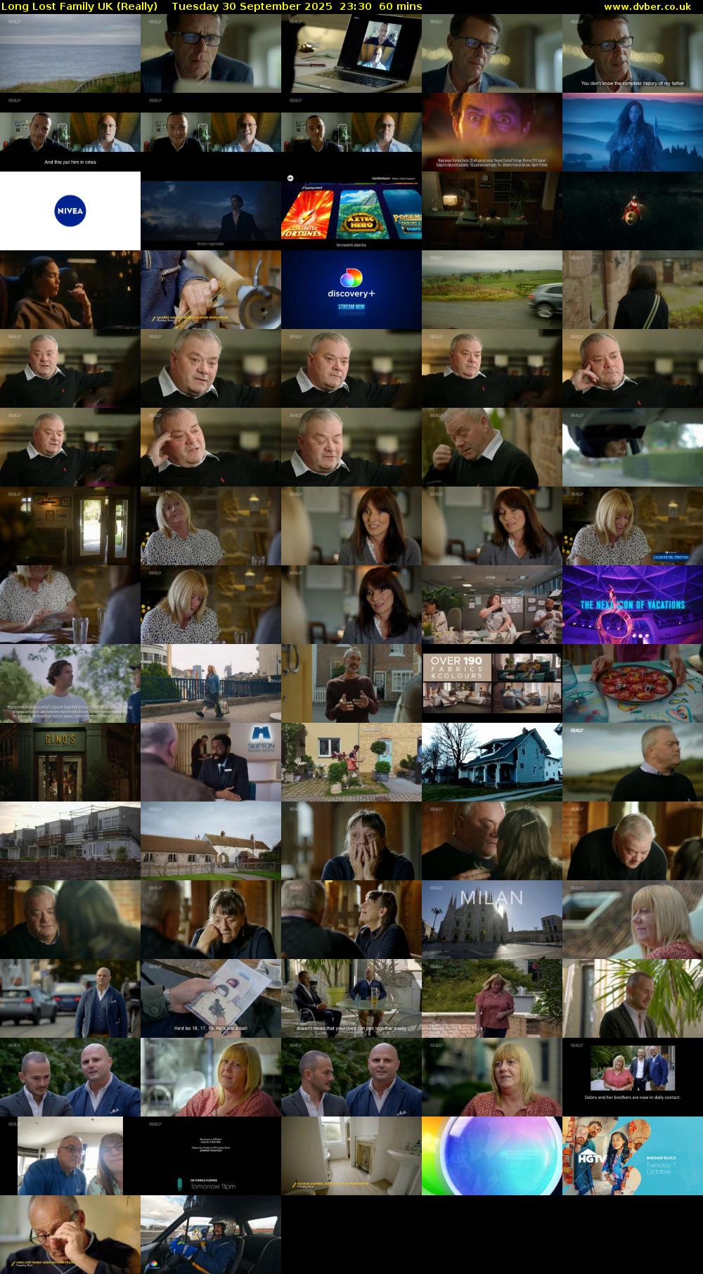 Long Lost Family UK (Really) Tuesday 30 September 2025 23:30 - 00:30