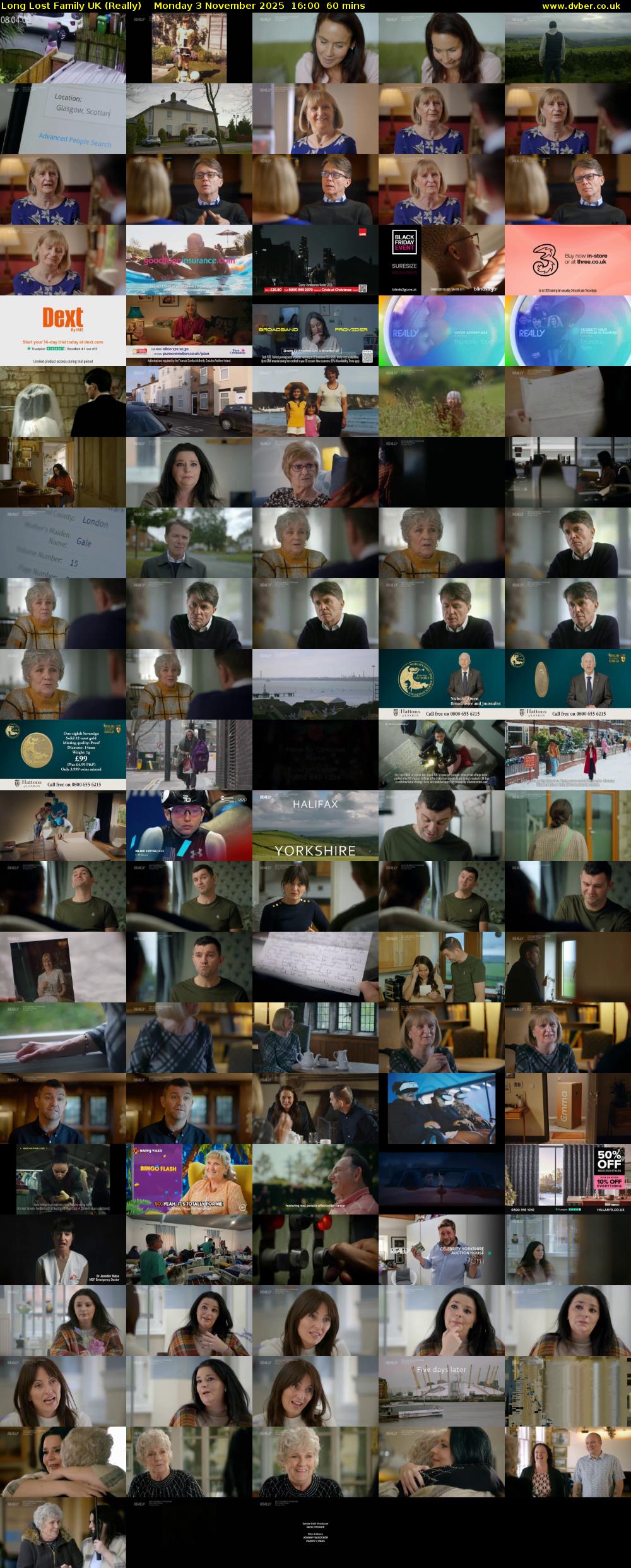 Long Lost Family UK (Really) Monday 3 November 2025 16:00 - 17:00