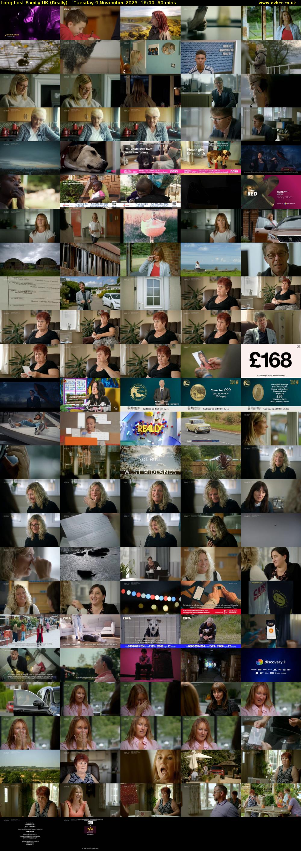 Long Lost Family UK (Really) Tuesday 4 November 2025 16:00 - 17:00
