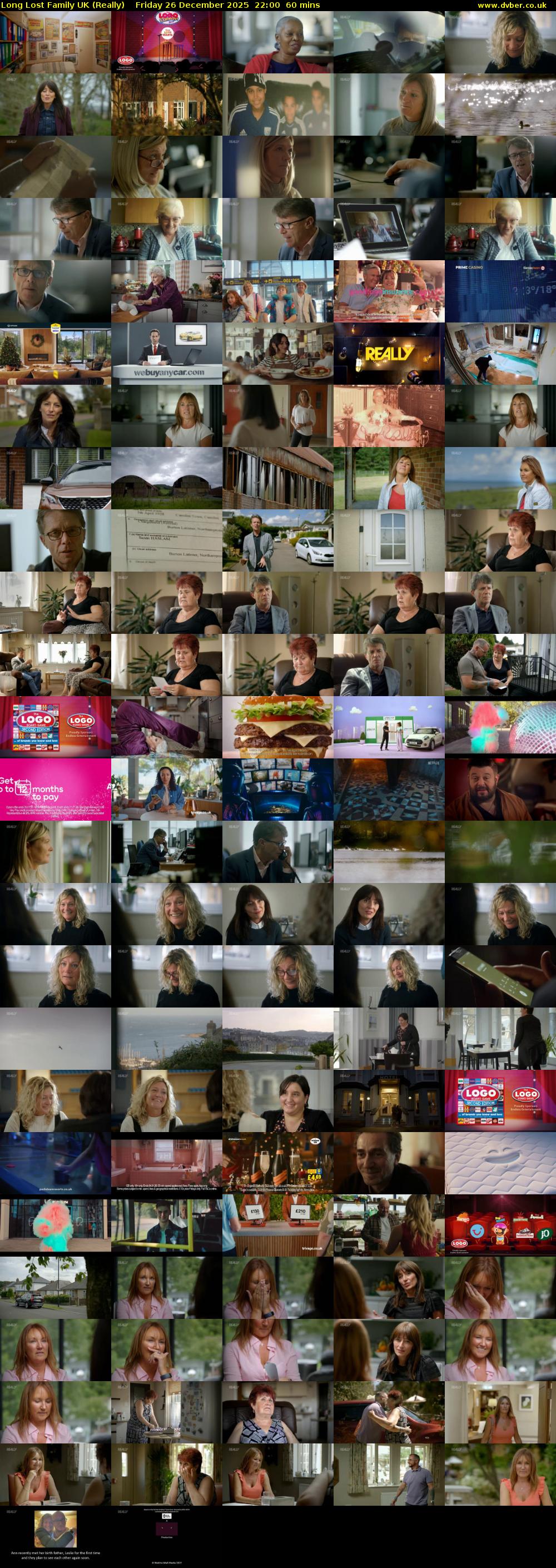 Long Lost Family UK (Really) Friday 26 December 2025 22:00 - 23:00