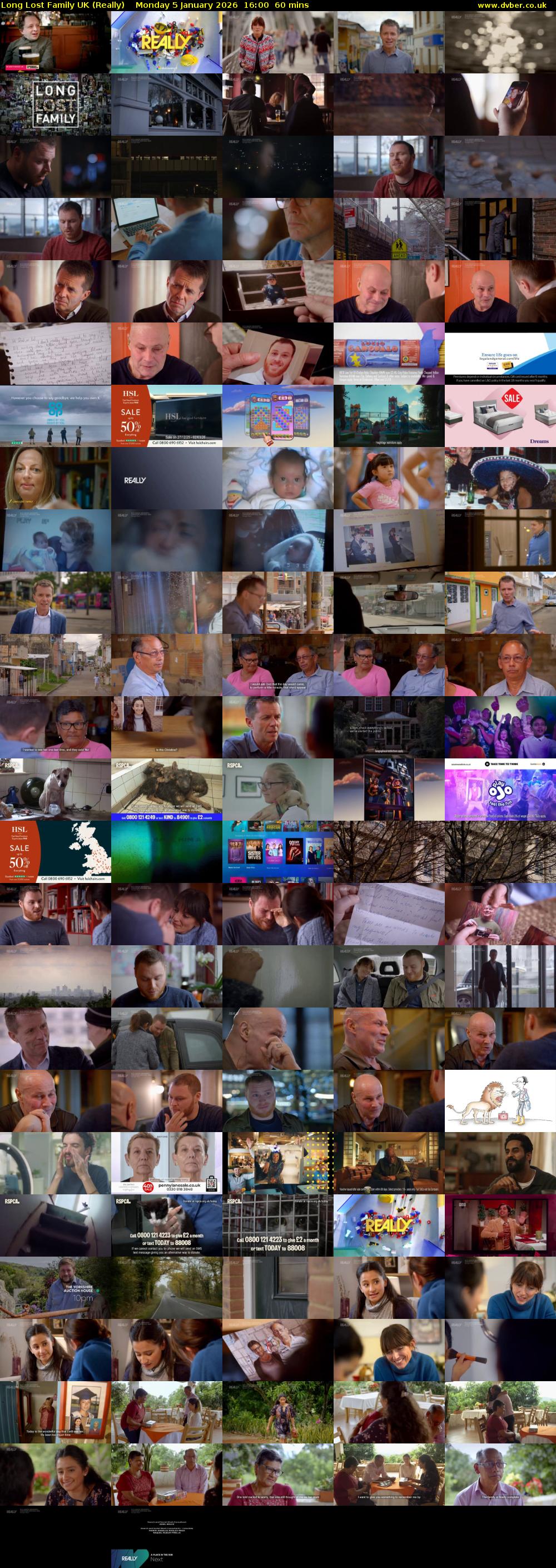 Long Lost Family UK (Really) Monday 5 January 2026 16:00 - 17:00