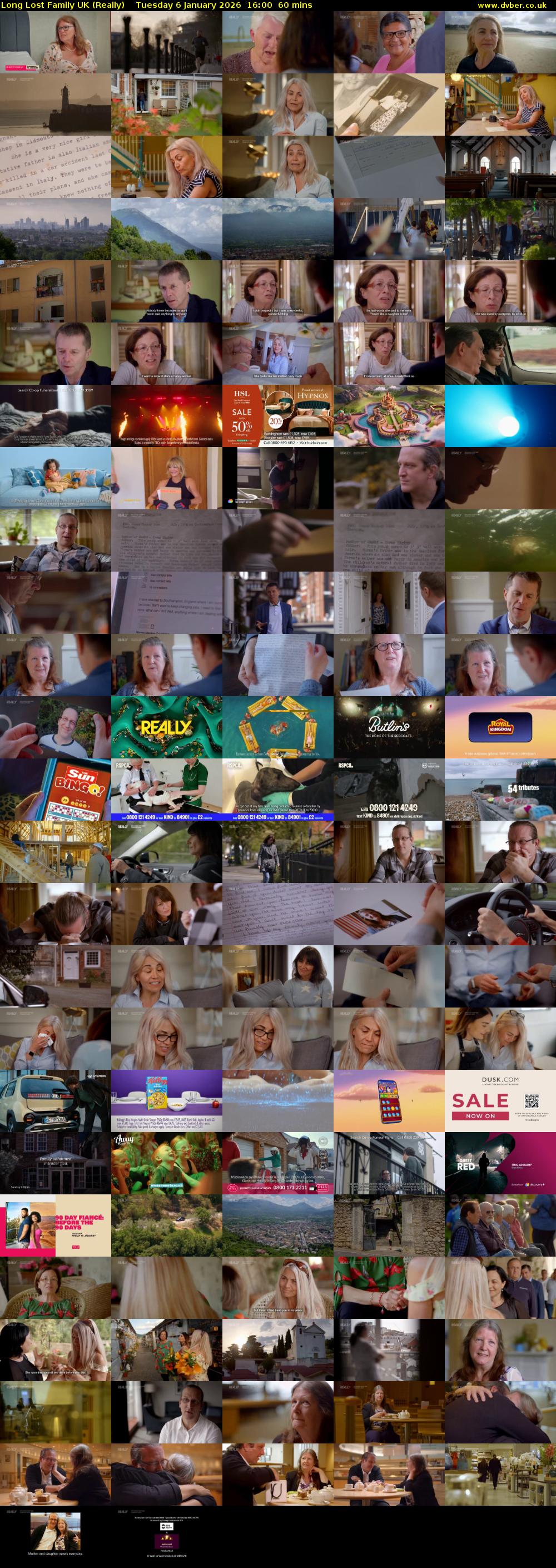Long Lost Family UK (Really) Tuesday 6 January 2026 16:00 - 17:00